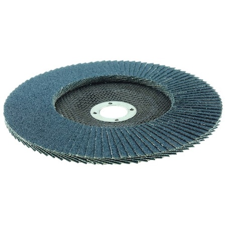 Weiler 7" Abrasive Flap Disc, Flat (TY27), Phenolic Backing, 60Z, 7/8" 31415